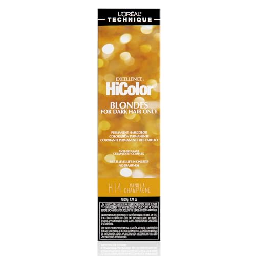 L'Oréal Technique HiColor Browns & Blondes Permanent Hair Color | Lifts Dark Hair in One Step | No Brassiness | Rich, Smooth Creme Formula | Intense, Long-Lasting Color