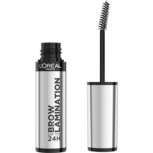 L’Oréal Paris Infallible Up To 24H Wear Brow Lamination, Water-Resistant Longwear Eyebrow Gel Make Up, Clear/Transparent, 0.16 Fl Oz