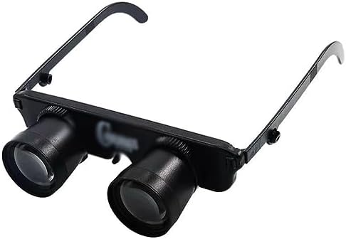 Head Mounted Binocular Magnifier Fishing Binoculars with Glass Lens for Theater Opera TV Opera Adults Kids Good Gift
