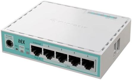 Mikrotik - hEX 5 Port Gigabit 512Mb RAM Router (E50UG)
