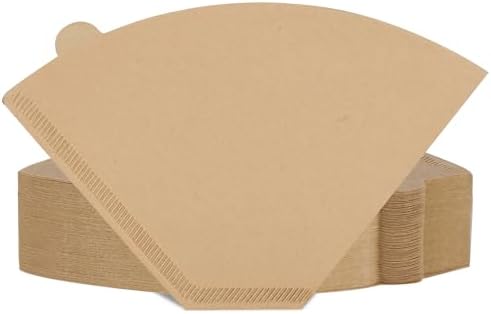 320 Count #4 Coffee Filters 8-12 Cup Disposable Coffee Filters 4 Cone Paper Unbleached Natural Number 4 Filters Paper Compatible with Ninja Coffee Filter, Drip and Pour Over Coffee Maker