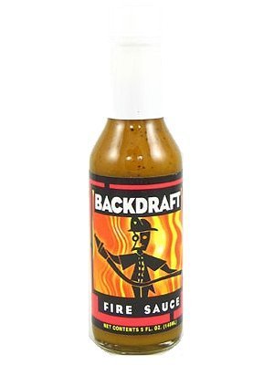 BACKDRAFT 3 BOTTLES! Backdraft Fire Hot Sauce, 5oz.