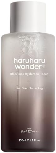 Haruharu Wonder Black Rice Hyaluronic Toner 5.1 fl.oz / 150ml | Face Moisturizer, Facial Toner for All Skin Types | Vegan, Cruelty Free, EWG-Green