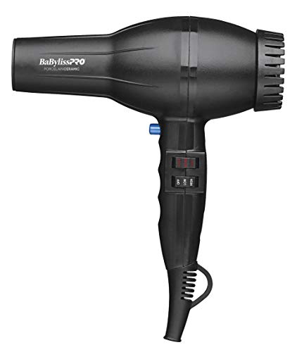 BaBylissPRO Porcelain Ceramic 2800 Dryer, Black