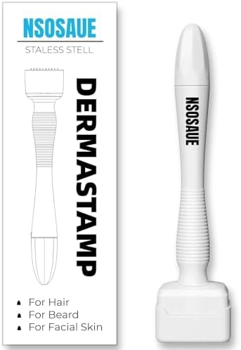 Dermastamp for Hair & Beard Micro-exfoliating Tool for Women and Men