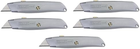 Stanley Hand Tools 10-099 Retractable Blade Utility Knife, Sold as 5 Pack