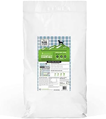 I and love and you Naked Essentials Dry Dog Food - Lamb + Bison - High Protein, Real Meat, No Fillers, Prebiotics + Probiotics, 40lb Bag