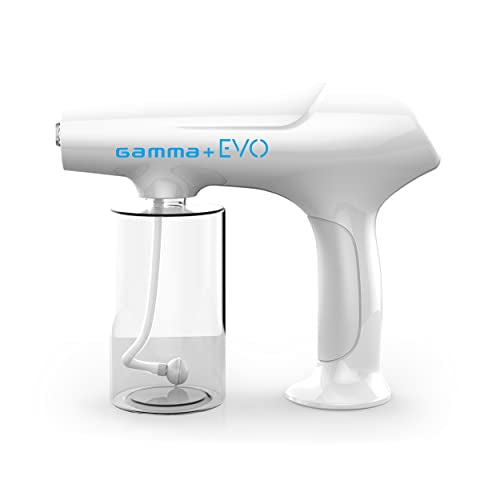 GAMMA+ Evo Nano Mister Cordless Portable Water Sprayer, Disinfect Mist, USB-C Rechargeable for Barber, Salon, Home Use, White