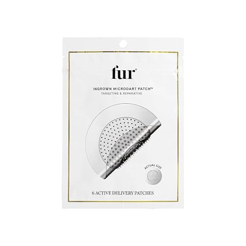 Fur Ingrown Microdart Patches - Ingrown Hair Care, Quickly and Effectively Clear Up Ingrown Hair Bumps - 6 Pack