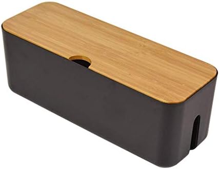 Cable Management Box| Power Stripe Organizer|Cord Organizer Box| Hide and Conceal Power Strips and Electrical Cords from TVs, Computers, and Desks| Keep Pets Safe