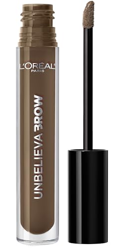 L’Oréal Paris Unbelieva-Brow Longwear Waterproof Tinted Brow Gel, Smudge-resistant, Transfer- Proof, Quick Drying, Easy and quick application with precise brush, Brunette, 0.15 fl. oz.