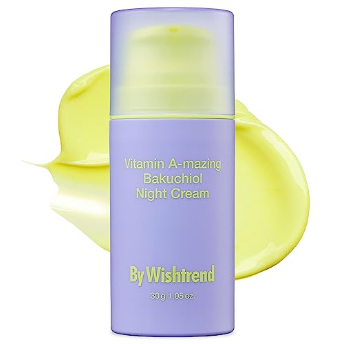 BY WISHTREND] Vitamin A-mazing Bakuchiol Retinal Night Cream, Retinol Alternative, Slow Aging, Skin Smoothing, Pore Refining, Anti-Wrinkle, Sensitive skin 1.05 oz