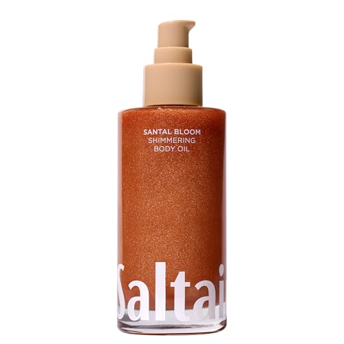 Saltair - Shimmering Body Oil - Santal Bloom Scent - Shimmering Moisturizer - 4.0 Fl Oz