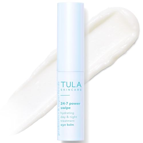 TULA 24-7 Power Swipe Hydrating Eye Balm | Dark Circle Treatment, Instant Brightening, Portable | 0.23oz