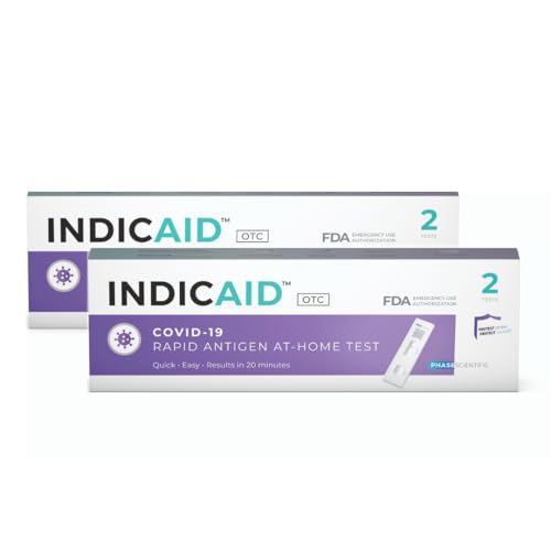 COVID-19 Antigen Rapid Test, Covid Home Test 4 Pack, FDA EUA Authorized, HSA/FSA Eligible, 4 Covid Test Kits in 2 Packs Convenient for Home Use and Business Distribution, Easier and Faster