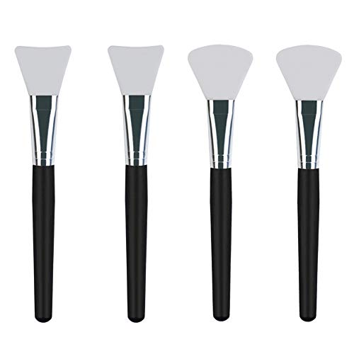 4 Pcs Silicone Face Mask Brush Applicator for Facial Mud, Clay Mask, DIY, Modeling Mask, Body Lotion, and BB CC Cream