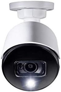 Lorex C581DA Indoor/Outdoor 2K 5MP Super Analog HD Active Deterrence Bullet Camera, 2.8mm, 135ft IR Night Vision, CNV, Works with D841/D841B Series, Camera Only, White (M. ) (Renewed)
