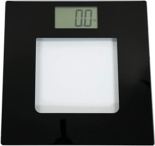 Extra Wide Glass Talking Digital Scale | The Bathroom Scale That Talks | Accurate Visual & Voice Display Digital Scale for Body Weight | 395 Pounds Max | Wide Width Tamper Glass | Large LCD Display