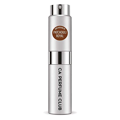 CA Perfume Impression of Christian D. Patchouli Royal For Men Replica Version Fragrance Dupes Concentrated Long Lasting Eau de Parfum Spray Refillable Atomizer Bottle 0.27 Fl Oz-X1