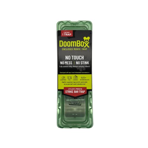 DoomBox™ Green Enclosed Mouse Trap | Keeps The Mess with The Mouse | P