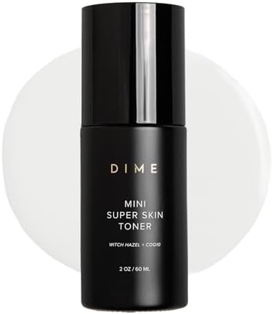 DIME Beauty Mini Super Skin Toner, Alcohol-Free Witch Hazel Toner, Travel-Size Toner with Cucumber Extract, 2 oz / 60 ml
