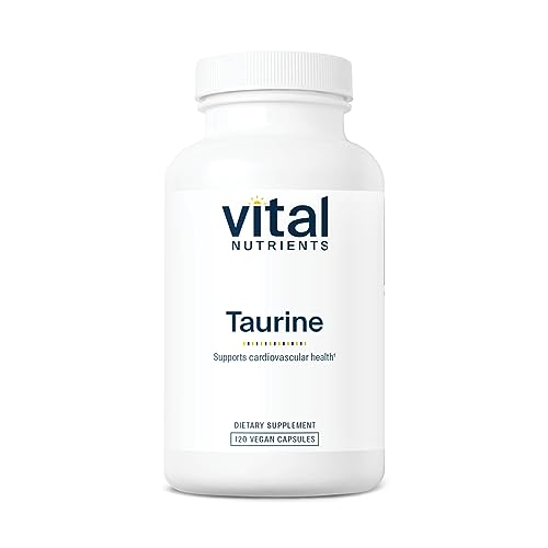 Vital Nutrients Taurine 1000mg | Vegan Amino Acid Supplement to Support Heart, Nerve and Liver Health* | Gluten, Dairy and Soy Free | Non-GMO | 120 Capsules