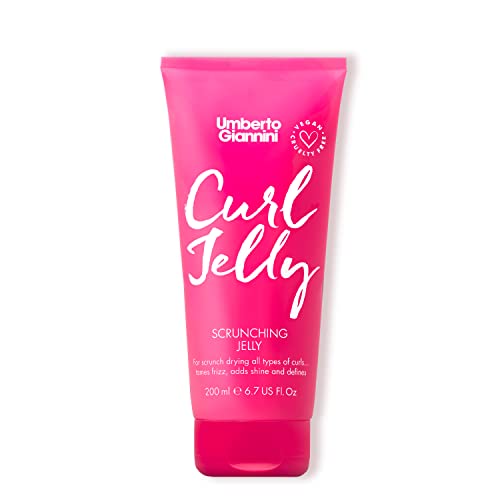 Umberto Giannini Curl Jelly Scrunching Jelly 7 fl Oz - Frizz Solution Defining Hair Gel for 2a-4c Curly, Wavy, Coily Hair - Vegan & Cruelty-Free