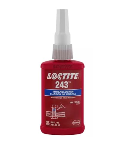 Loctite 1329467 243 Blue Medium Strength Threadlockers, 1.69 Ounces, 50 mL, 3/4" Thread