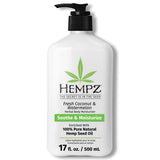 Hempz Body Lotion - Fresh Coconut & Watermelon Daily Moisturizing Cream, Shea Butter Body Moisturizer - Skin Care Products, Hemp Seed Oil - Large