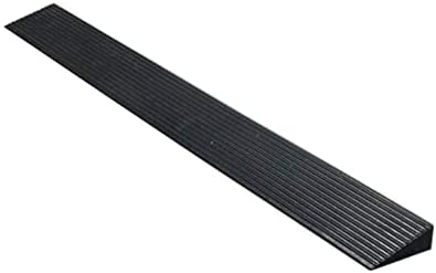 Bilaida 1.2" Rise Solid Rubber Threshold Ramp, 1500 LBS Capacity, 39" Wide Non-Slip Wheelchair Ramp for Doorway Indoor or Outdoor, Bathroom, Garage and Supermarket Entrance, Cuttable (1.2" H, 1)