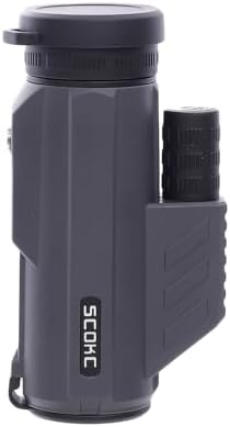 Waterproof Monocular Telescope | Lightweight with Travel Bag, Compact, 10X Magnification, Wide Field of View for Bird Watching, Hunting, Hiking, Camping (10x32, Dark Grey)