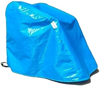 Wheelchair Cover Waterproof Thickened Velvet Lining,Outdoor Mobility Scooter Covers,Travel Storage Power Electric Wheelchair Accessories with Free Carrying Bag (Blue)