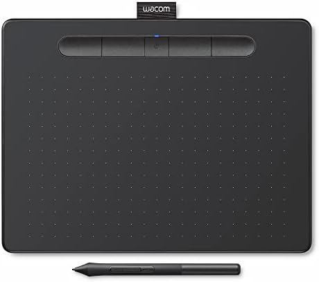 wacom CTL6100WLK0 Intuos Creative Pen Tablet Bluetooth - Medium, Black - (Renewed)