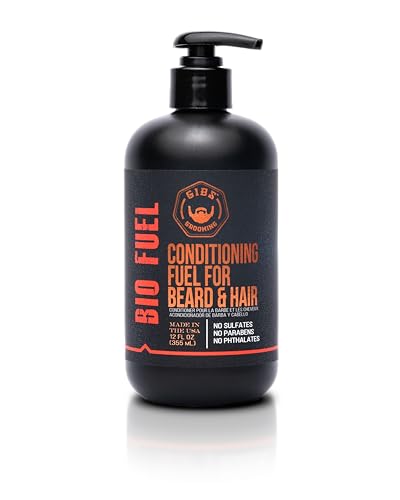 GIBS Grooming Biofuel Conditioning Fuel for Beard & Hair, 12 Fl Oz(Pack of 1)