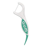 GUM Professional Clean Plus Dental String Flosser Picks, Fresh Mint, Shred-Resistant Floss, 6 bags X 60ct (360 Flossers)