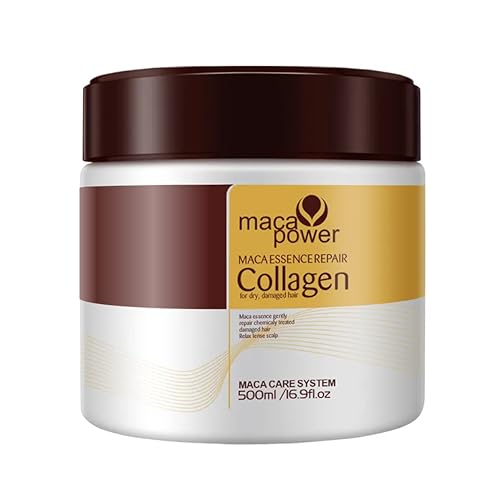 TOLO Deals Collagen Hair Treatment Deep Repair Conditioning Argan Oil Collagen Hair Mask Essence for Dry Damaged Hair All Hair Types 16.90 oz 500ml