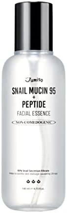 JUMISO Snail Mucin 95% + Peptide Essence 4.73 fl.oz / 140ml | Hydrating Serum with Snail, Face Moisturizer for Dry Skin, Daily Deep Hydration, Korean Skincare