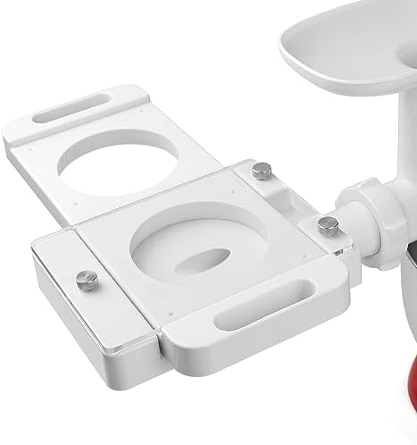 Besuerte Burger Press Patty Maker, Auto Hamburger Patty Maker with 5 Adapter Tubes Compatible With Kitchenaid Food Grinder Attachment and LEM Meat Grinders