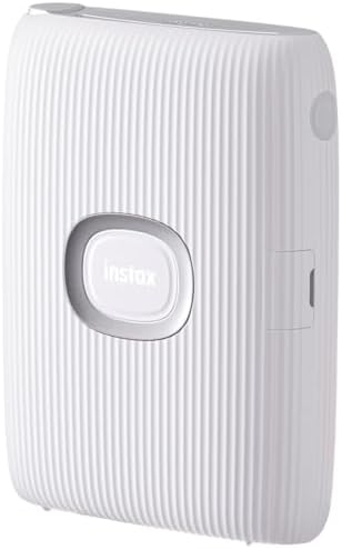 Fujifilm Instax Mini Link 2 Instant Smartphone Printer (Clay White) and Fujifilm Instax Mini Twin Film Pack (40 Exposures) Bundle