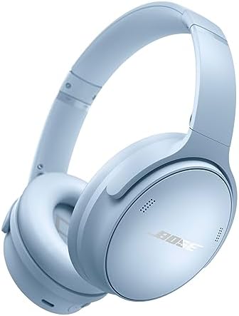 Bose QuietComfort Wireless Noise Cancelling Headphones, Bluetooth Over Ear Headphones with Up to 24 Hours of Battery Life, Moonstone Blue - Limited Edition (Renewed)