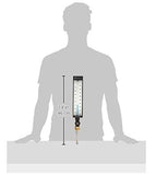 WGTC Thermometer AS5H909 9" Scale, 3-1/2" Stem Length, -40/110°F Temperature Range Blue Spirit Filled Industrial Thermometer with ABS Case, and Adjustable Angle Stem