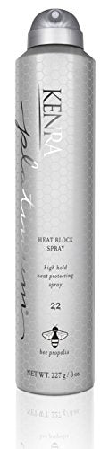 Kenra Platinum Heat Block Spray 22 | Heat Protecting Hairspray | High Hold For Ultimate Style Longevity | Clean Release From Hot Tools | All Hair Types