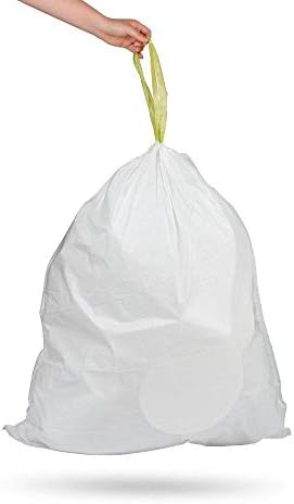 NINESTARS NSTB-21-45 Trash Bags, Large, White (Packaging May Vary)