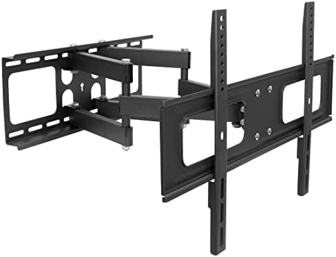 Mount-It! Outdoor TV Mount Weatherproof, Anti-Rust Anti-Corrosion Outside TV Bracket for Patio, Gazebo and Exterior, Fits 37-80", Heavy Duty Dual Full Motion Arms, VESA Up to 600x400mm, 110 Lbs Limit