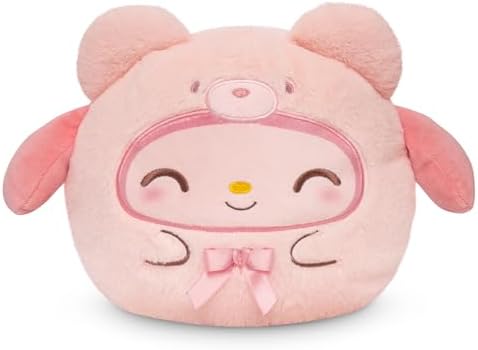 TeeTurtle My Melody Teddy Bear Reversible 6" Plushie - Officially Licensed Sanrio - Cute Kawaii Soft Stuffed Animal