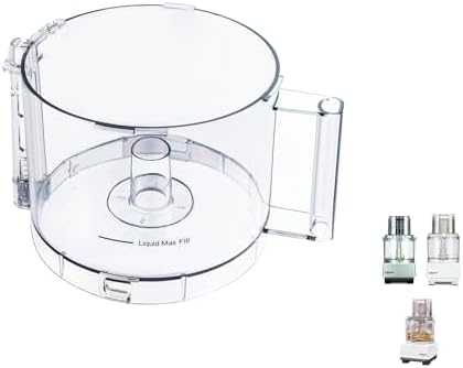 Cuisinart DLC-865AGTXT1 Replacement Tritan Work Bowl Fits Models DFP-11, DLC-8S, DLC-8SBCYP1, & DLC-8SY Only OEM Use with Cover DLC-877BGTXT1 Fits Pictured Models Only, OEM Part