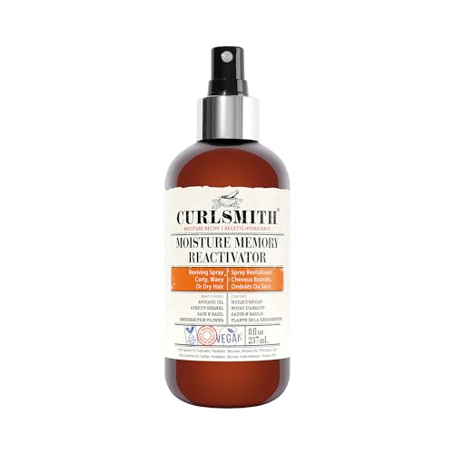 CURLSMITH - Moisture Memory Reactivator - Vegan Refresher Leave In Conditioner for Wavy, Curly and Coily Hair