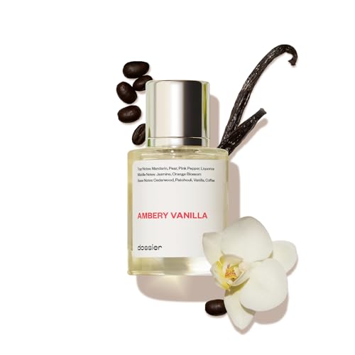 Dossier - Ambery Vanilla 1.7Oz (50ml) - Eau de Parfum - Inspired by Y S.L's B.lack O.pium - Long-lasting Fragrance - Feminine