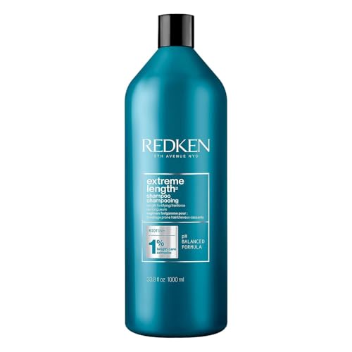 Redken Extreme Length Shampoo | Infused With Biotin | For Hair Growth | Prevents Breakage & Strengthens Hair
