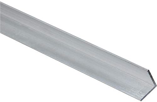 Stanley National N247-304 247304 National N247304 Aluminum Solid Angle, 3/4" x 1/16" x 72", Silver